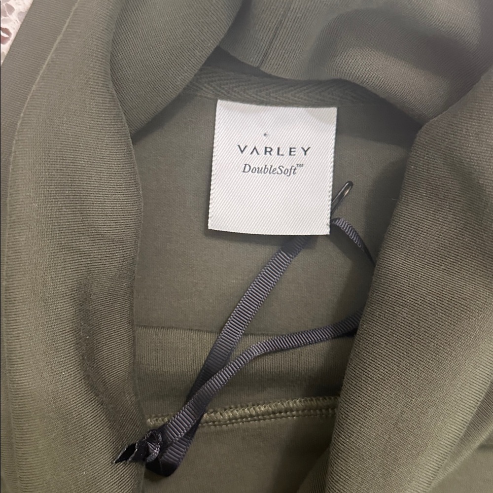 EUC Varley DoubleSoft olive green drawstring waist Freya sweatshirt Large L - Picture 6 of 8